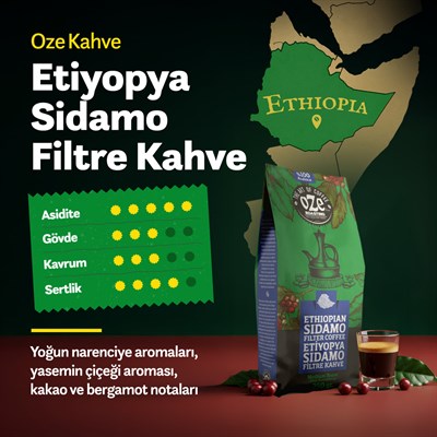 Ethiopian Sidamo Filtre Kahve 250 g