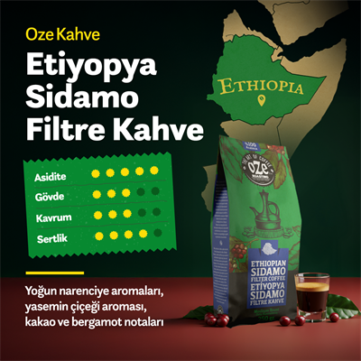 Ethiopian Sidamo Filtre Kahve 2li 250G