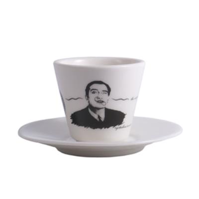 Oze® Collection Porselen Espresso Fincanı (Tabaklı) - 2li Set 