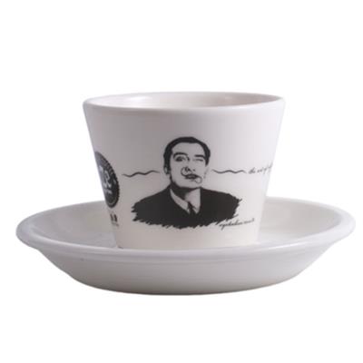 Oze® Collection Porselen Kahve Fincanı (Tabaklı) - 2li Set