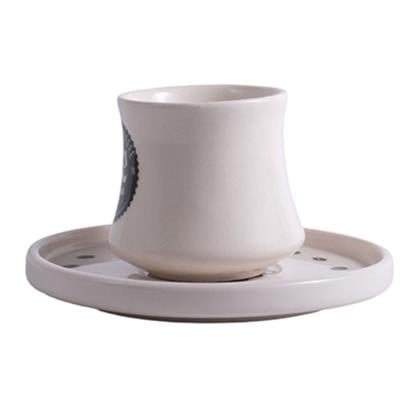 Oze® Collection Seramik Türk Kahvesi Fincanı (Tabaklı) - 2li Set
