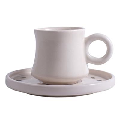 Oze® Collection Seramik Türk Kahvesi Fincanı (Tabaklı) - 2li Set