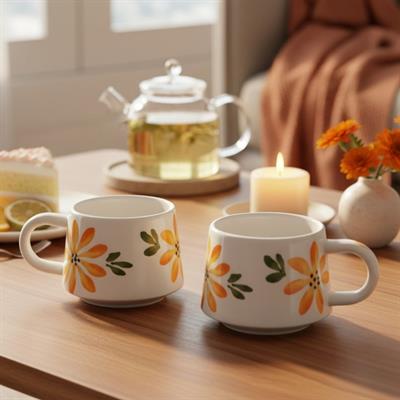 Oze Seramik Fincan 2li Set – No: 04