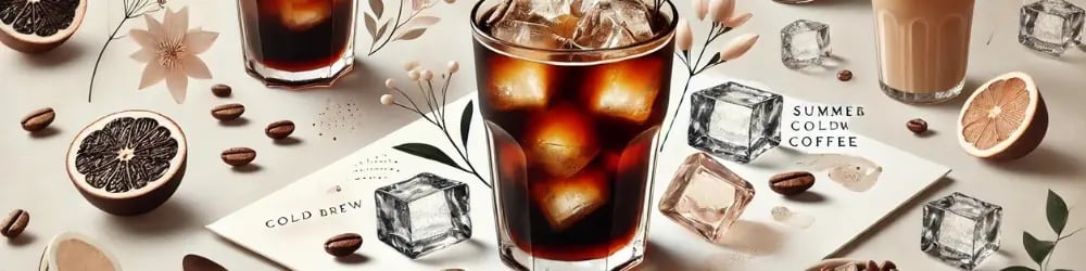Kolayca hazırlanan soğuk içecek tariflerinden cold brew illüstrasyonu