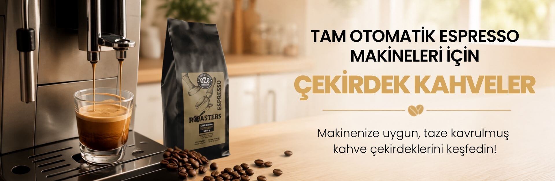 oze kahve tam otomatik kahve makineleri ile uyumlu çekirdek kahveler