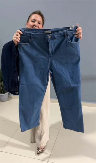 Büyük Beden Bilek Boy Kot Pantolon 