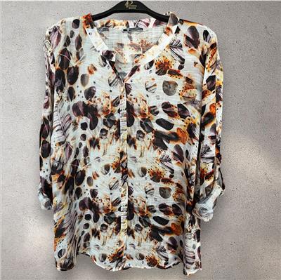 Desenli Pamuk Gömlek Uzun Kol