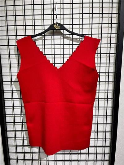 Merdiven Yaka Kolsuz Merserize Bluz