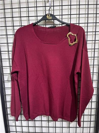 Metal Tokalı Yün Triko