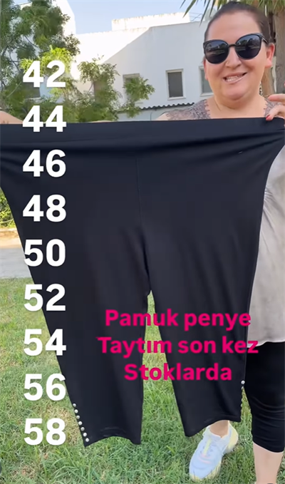 Paça Zımbalı Kapri Tayt
