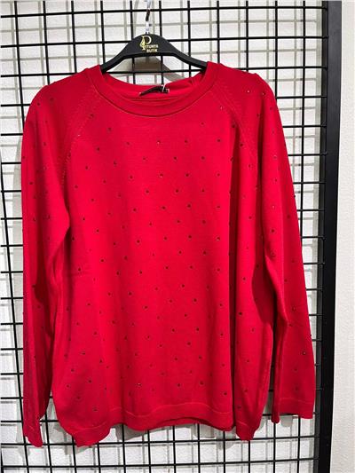 Taş Detaylı Yumuşak Triko Kazak