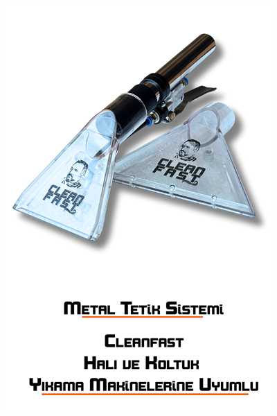 Halı ve Koltuk Yıkama Başlığı Vakum Aparatı Metal Tetikli Cleanfast Uyumlu