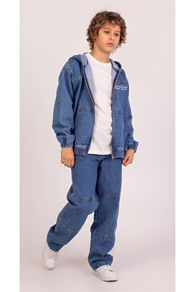 Çaren Kids- Dikiş Detaylı Denim Pantolon