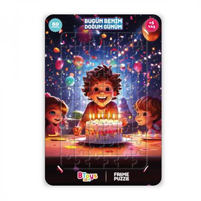 BTOYS KIDS 60 PARÇA PUZZLE BUGÜN BENİM DOÜUM GÜNÜM