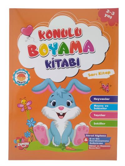 Konulu Boyama Sarı Kitap 2-3 Yaş