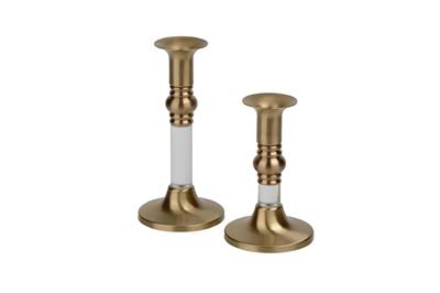 Pirinç & Pleksi Klasik Şamdan