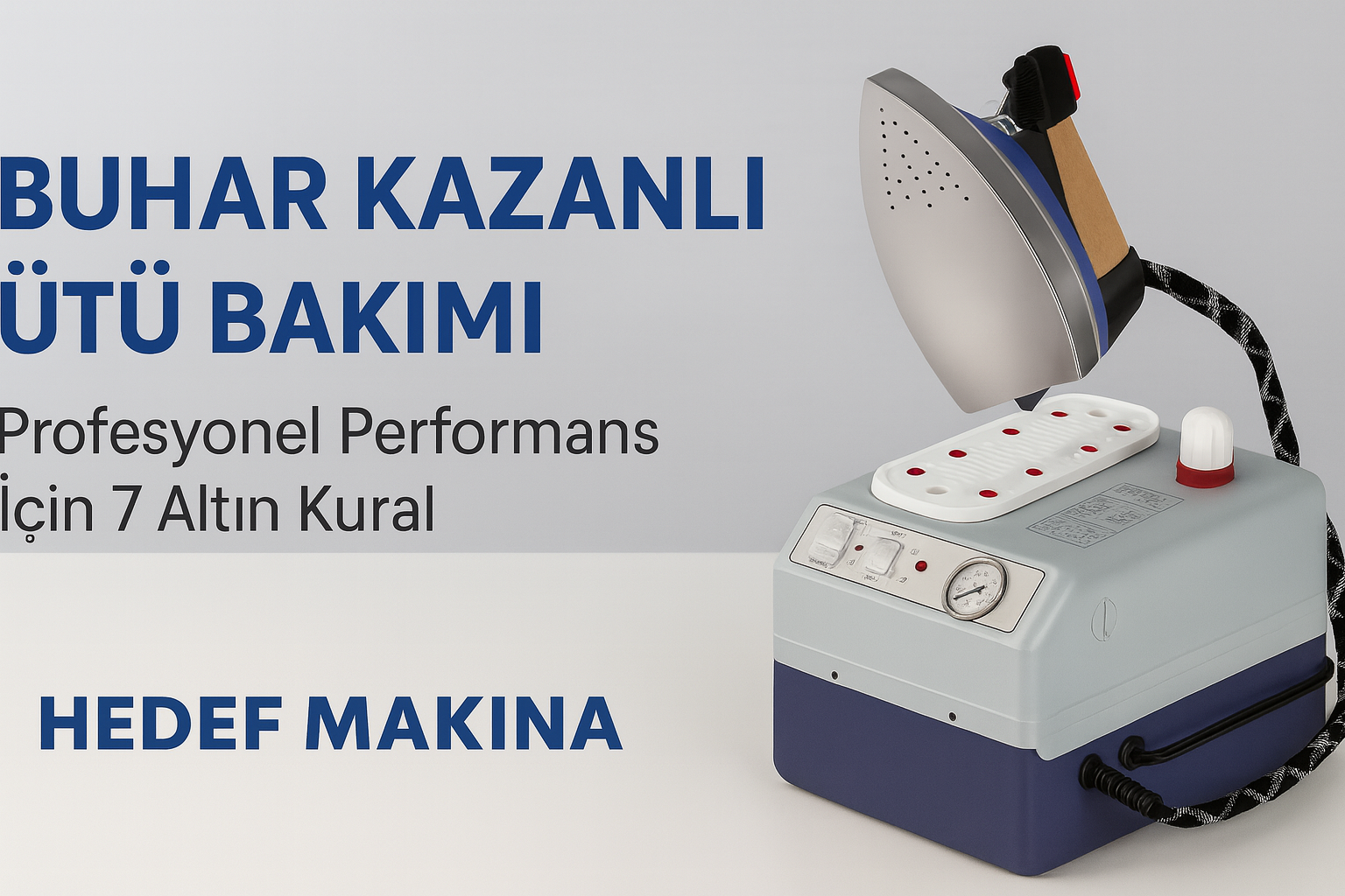 Silter buhar kazanlı endüstriyel ütü bakımı – Hedef Makina profesyonel ütü bakım rehberi