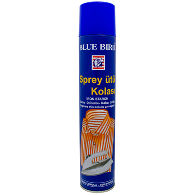 Blue BirdBlue Bird Ütü KolasıBLUE BIRD ÜTÜ KOLASIBlue Bird Ütü Kolası Sprey 500ml | Ütülemeyi Kolaylaştıran Kumaş Koruyucu