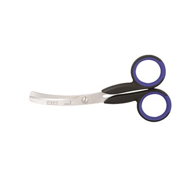 Finny Plastik Saplı Eğri Uçlu Manifaturacı Makası 5 no 12,70cm (D204)(72313)