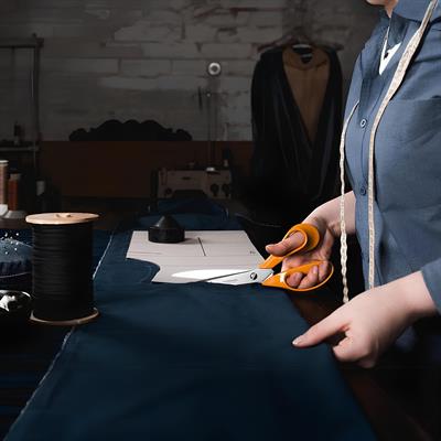 Fiskars Kumaş Deri Ve Karton Makası 9,5 no 23,75cm (D216)(9863)