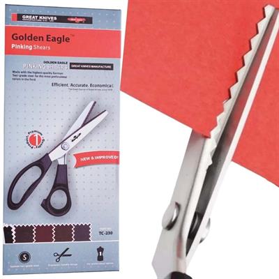 Golden Eagle Plastik Saplı Zikzak Sürfile Makası 9 No 23cm