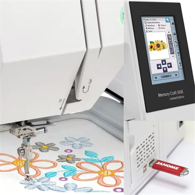 Janome MC500E Bilgisayarlı Nakış Makinesi