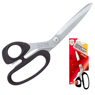 KAI N5210 L – Solak Japon Paslanmaz Çelik Plastik Saplı Terzi Makası 8″ (21 cm)
