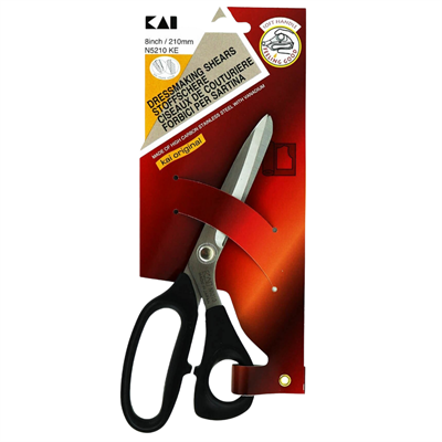 KAI N5210 KE – Japon Paslanmaz Çelik Plastik Saplı Terzi Makası 8″ (21 cm)
