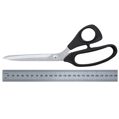 KAI N5240 KE – Japon Paslanmaz Çelik Plastik Saplı Terzi Makası 9,5″ (24 cm)