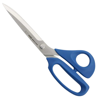 KAI V5250 Mavi Plastik Ergonomik Saplı Terzi Makası | Özel Ağızlı, 10″ (25cm)