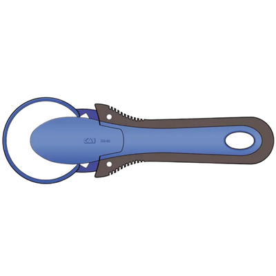 KAI RS-60 Yuvarlak Bıçaklı Kumaş Deri Vinil PVC Kağıt Rulet Kesici (6cm)