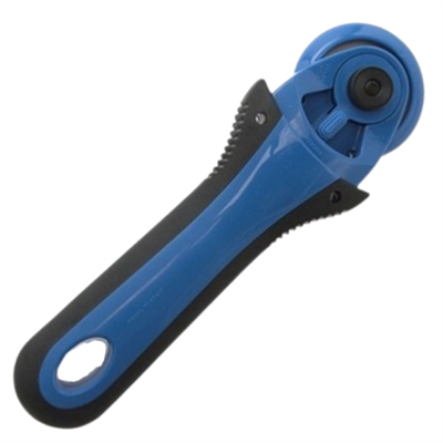 KAI RS-60 Yuvarlak Bıçaklı Kumaş Deri Vinil PVC Kağıt Rulet Kesici (6cm)