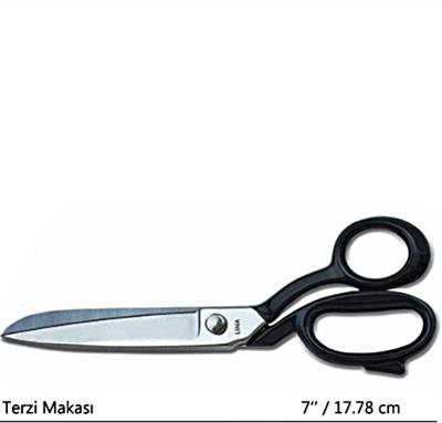 Lina Somunlu Terzi Makası 7 no 17.78cm Nikel Kaplama (338/7 LİNA)