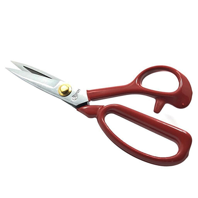 Pin-1104 Kırmızı Saplı Paslanmaz Çelik Terzi Makası – 10″ (26 cm) | PIN-10