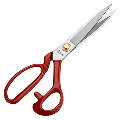 Pin-1114 Kırmızı Saplı Paslanmaz Çelik Terzi Makası – 11″ (28 cm) | PIN-11