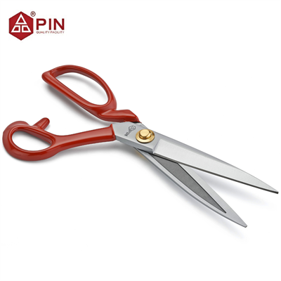 Pin-1094 Kırmızı Saplı Paslanmaz Çelik Terzi Makası – 9″ (24 cm) | PIN-9