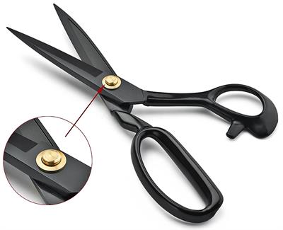 Pin-1094 Siyah Saplı Somunlu Kumaş Kesim Makası – 9″ (24 cm) | PIN-09-9
