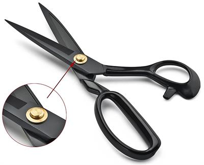Pin-1084 Siyah Saplı Somunlu Kumaş Kesim Makası – 8″ (21 cm) | PIN-08-8