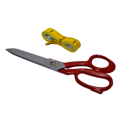 PIN BRT-12 Kırmızı Saplı Somunlu Paslanmaz Çelik Makas – 12″ (31 cm)