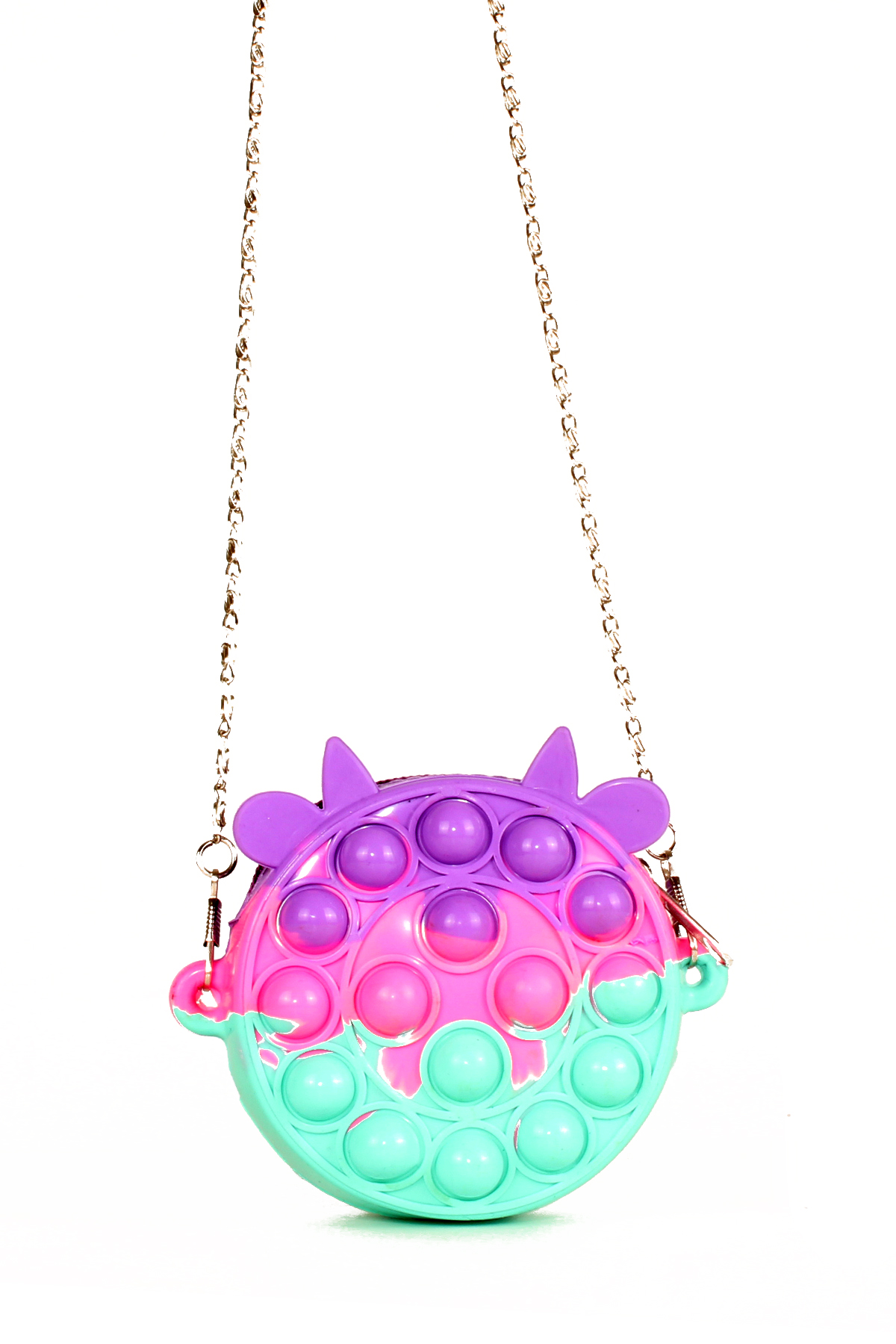 LWE60604-GökİTalhaLuwwe Bag'sÇocuk Pop It Push Bubble Fidget Zincir Askılı Tavşan Kulaklı Mini Çanta-Popit Oyuncak(60604)