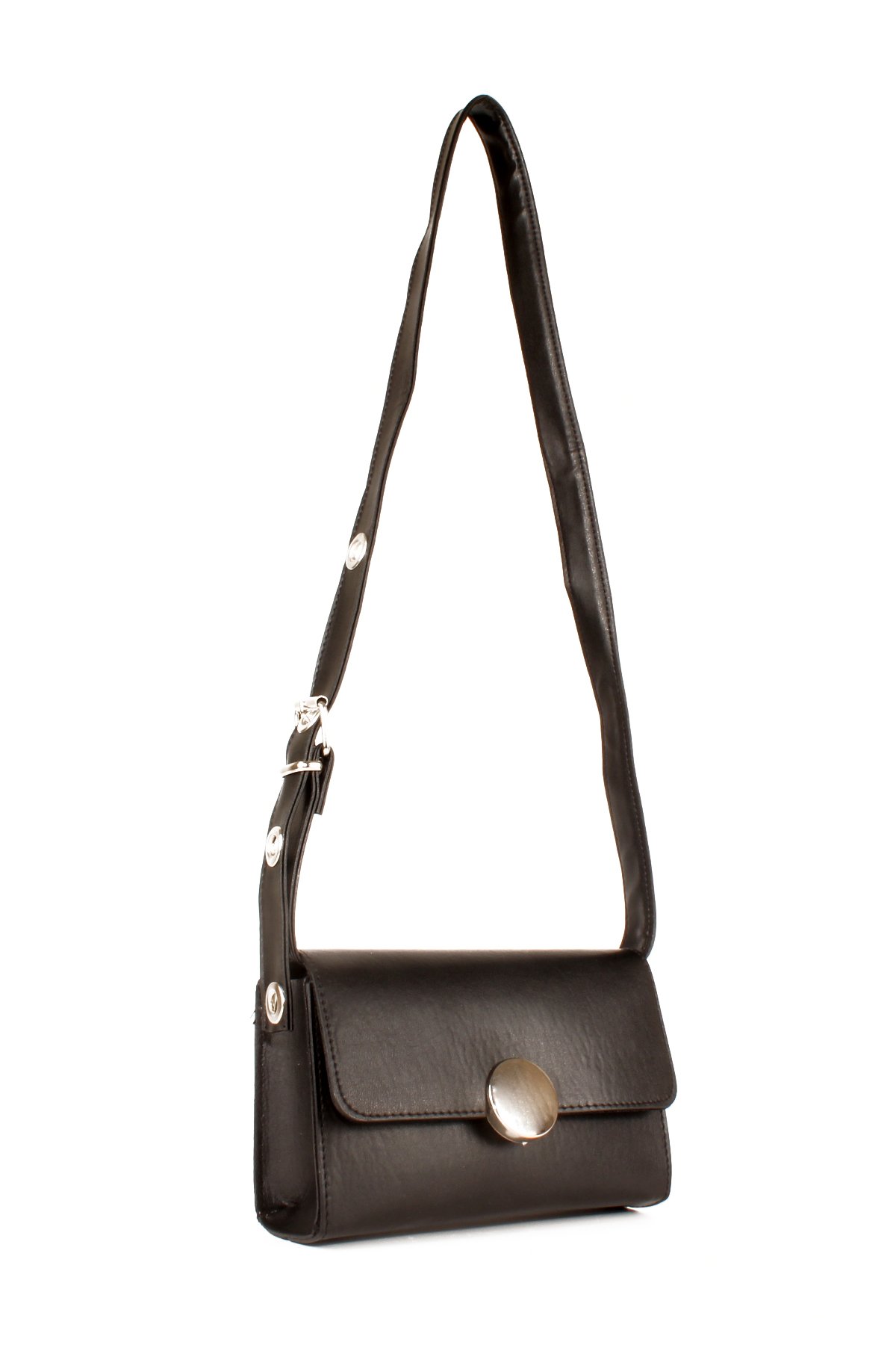 LWE20656-SyhTalhaLuwwe Bag'sKadın Ayarlı Kemer Detaylı Omuz Askılı Tokalı Kapak Omuz Çantası (20656)