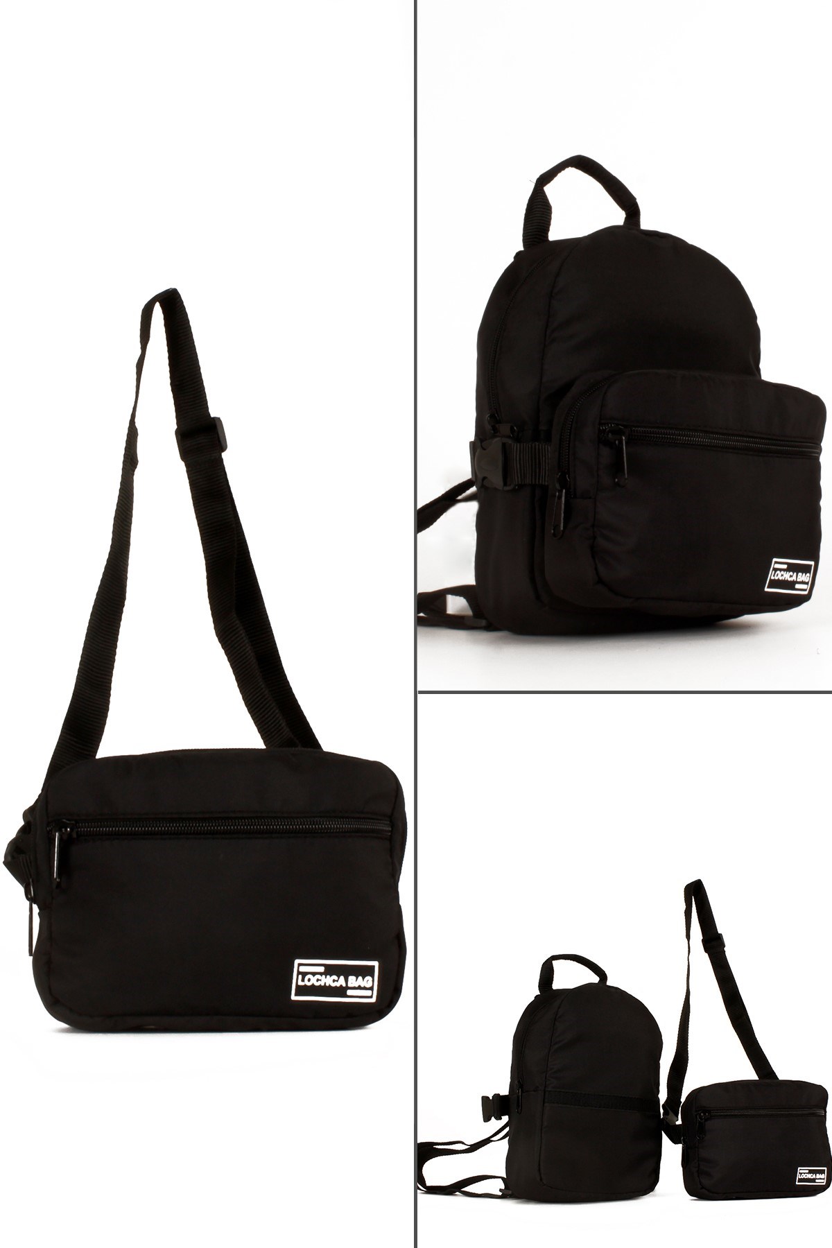 LWE10501-STalhaLuwwe Bag'sKadın Çift Fonksiyonlu Sırt ve Omuz Çantası (10501)