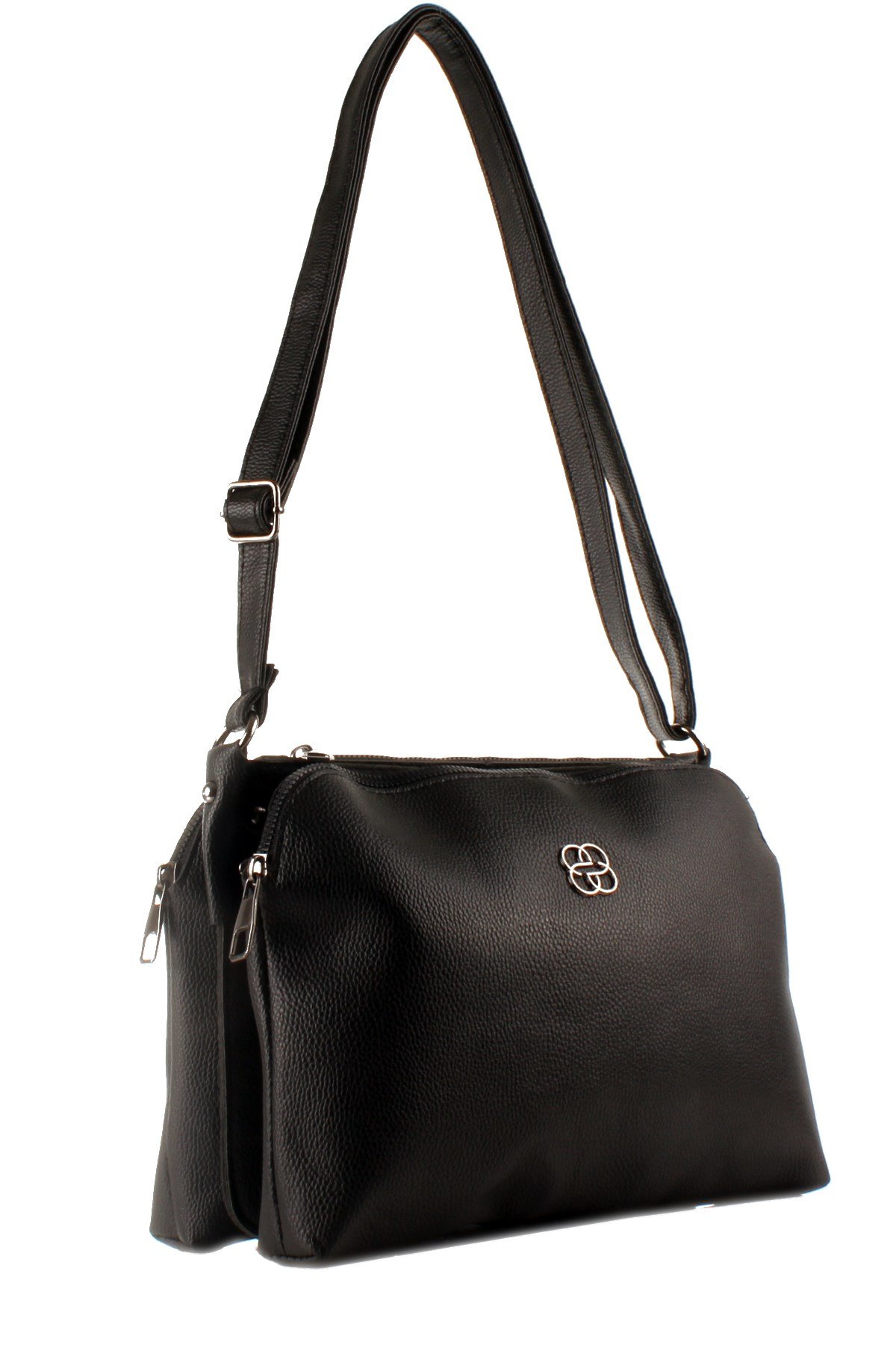 LWE20426-SLuwweLuwwe Bag'sKadın Fermuarlı Üç Gözlü Omuz Çantası (20426)