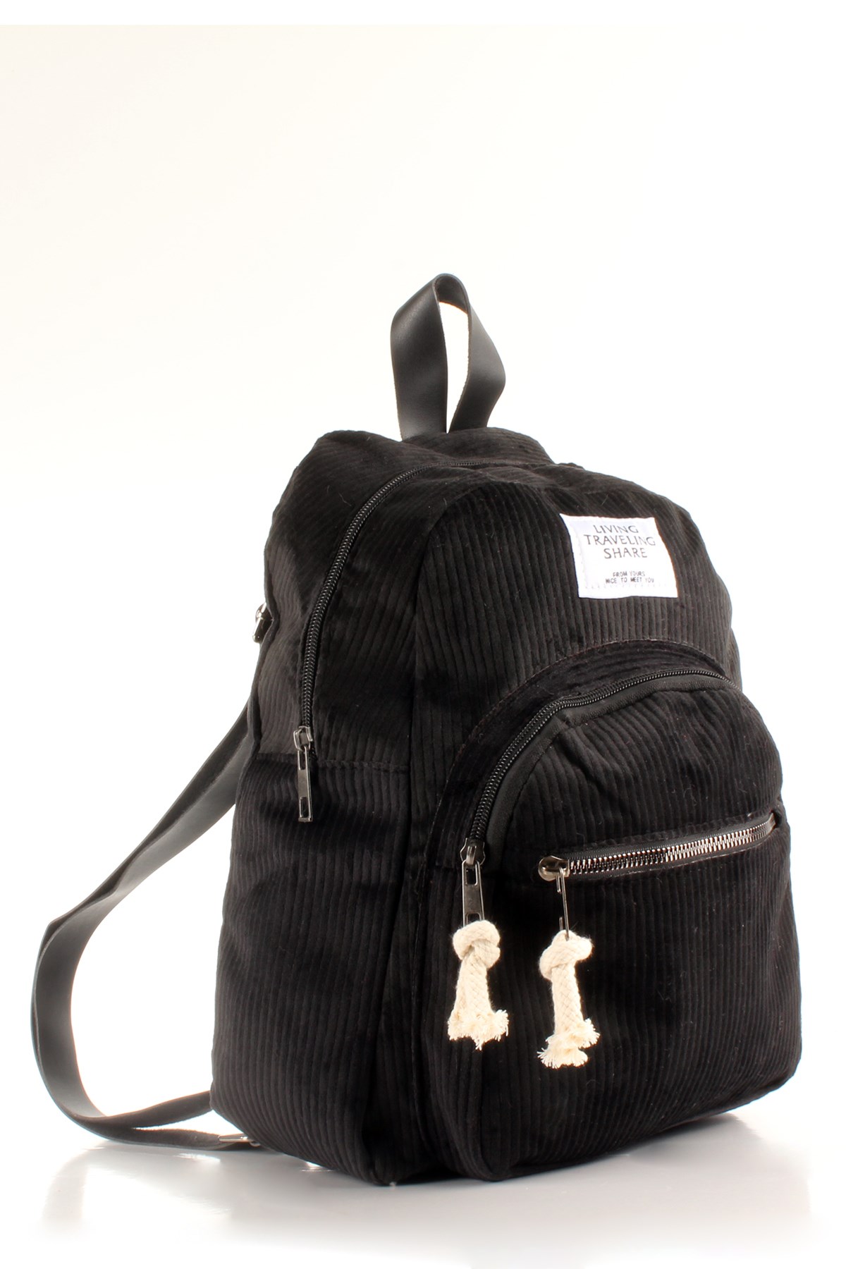 LWE20427-SLuwweLuwwe Bag'sKadın İki Bölmeli Kadife Spor Sırt Çantası (20427)