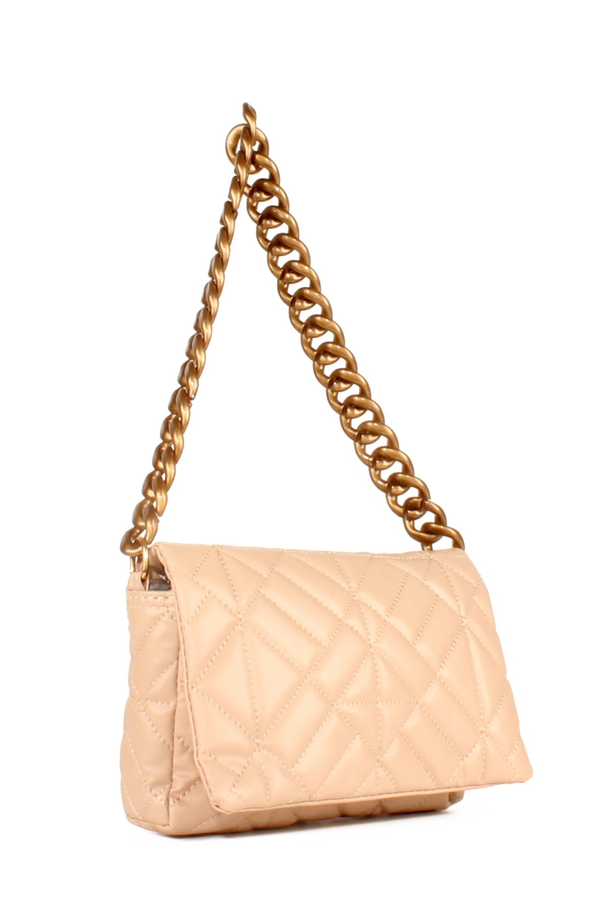 LWE20645-SyhTalhaLuwwe Bag'sKadın Kapitoneli Zincir Askılı Kapaklı Baguette&Omuz Çantası (20645)