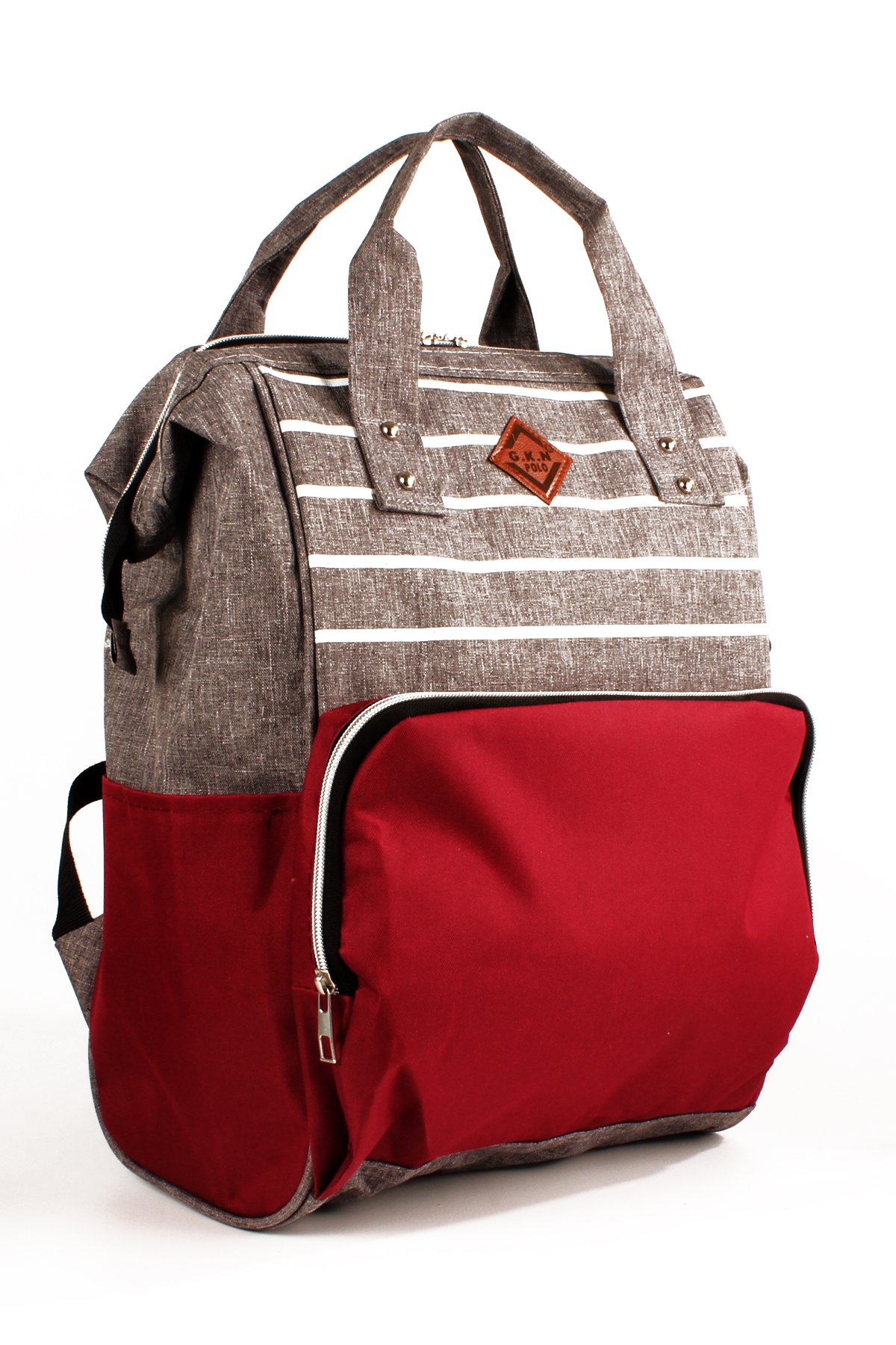 LWE60754-SyhTalhaLuwwe Bag'sKadın Thermo Bölmeli Sıvı Geçirmez Puset Askı Aparatlı Anne Bebek Bakım Sırt Çantası (60754)