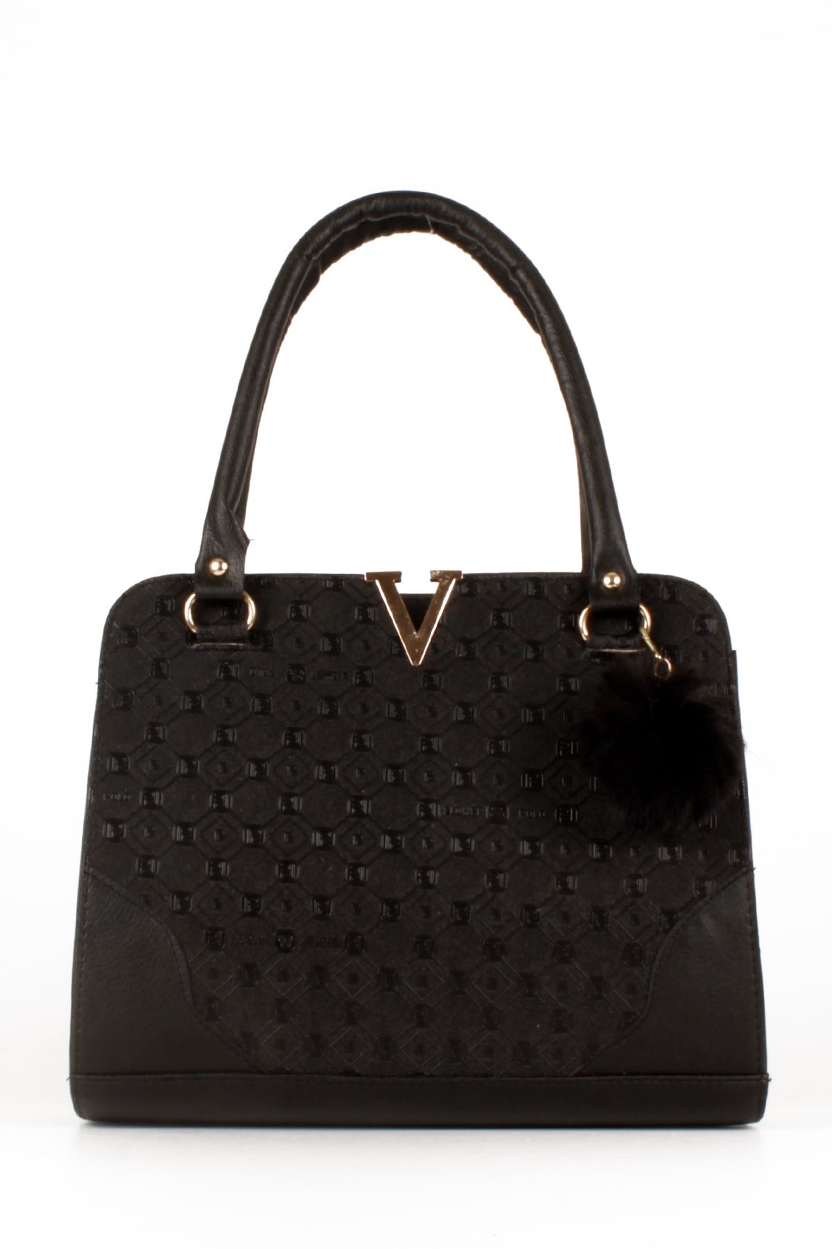 LWE10506-STalhaLuwwe Bag'sKadın V Detaylı Anne Tarz El Çantası (10506)