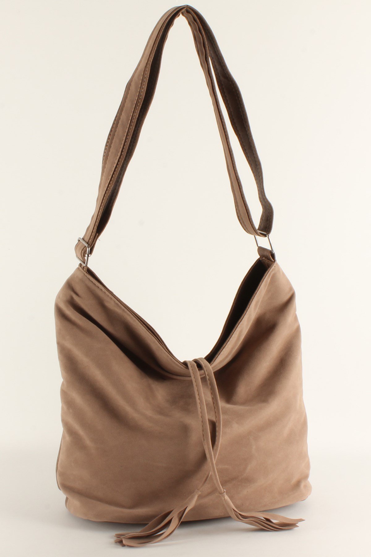 LWE10409-SLuwweLuwwe Bag'sKadın Yumuşak Çift Taraflı Nubuk Görünümlü Salaş Omuz Çantası (10409)