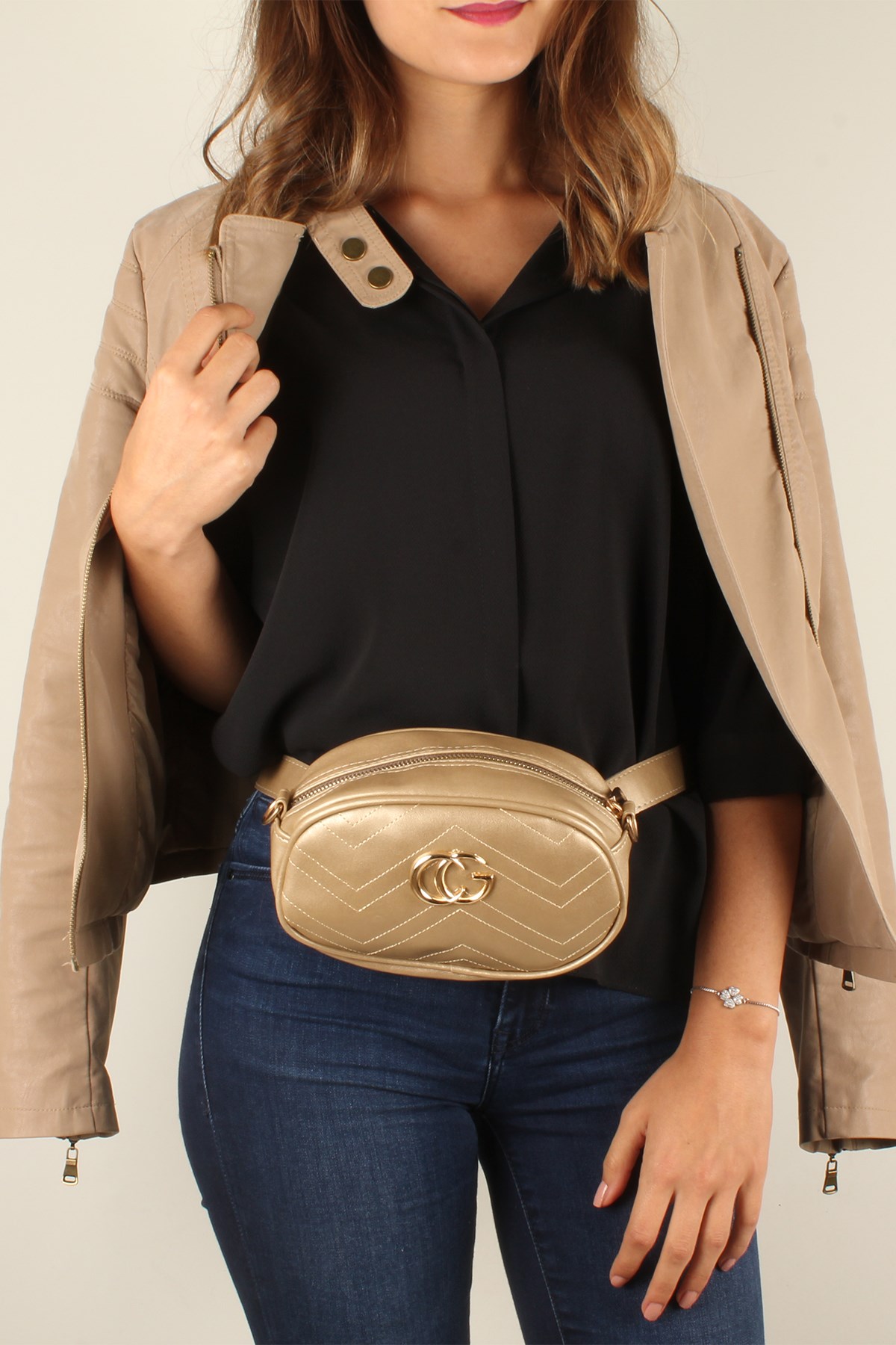 LWE20209-GldLuwweLuwwe Bag'sLuwwe Bag's -Kadın Bel Çantası