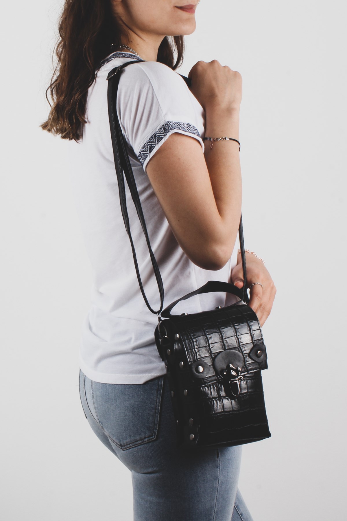 LWE20284-SLuwweLuwwe Bag'sSiyah Kadın El ve Omuz Çantası (LWE20284-S)